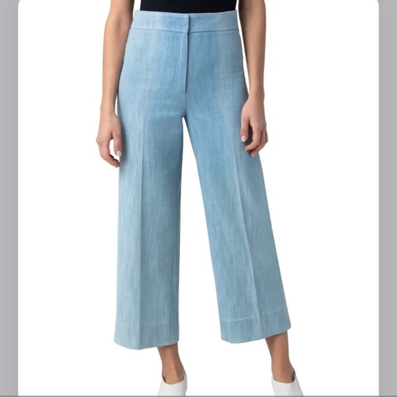 Akris Punto Chieko High-Rise Wide Leg Denim Jeans Women’s Size 8